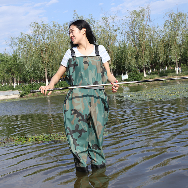 Fishing Pants Waterproof - EU37-45 防水耐摩耗釣り服ブーツ屋外狩猟洗車オーバーオールチェストウェーダーパンツウェーディングパンツ