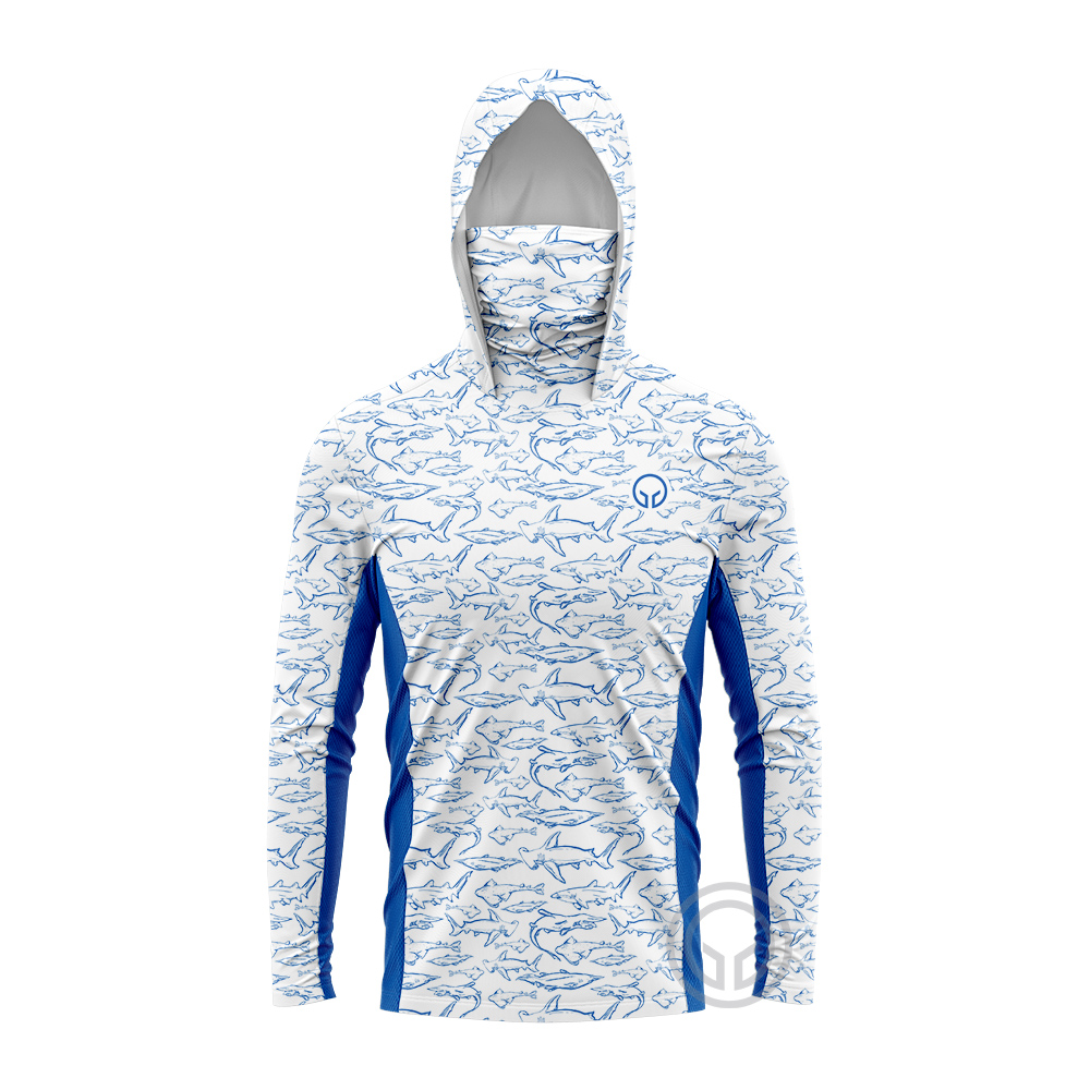 Fishing Shirt Uv Protection - 新しい釣り服夏屋外ジャージ男性長袖 T シャツ衣類太陽紫外線保護通気性フード付き釣り服