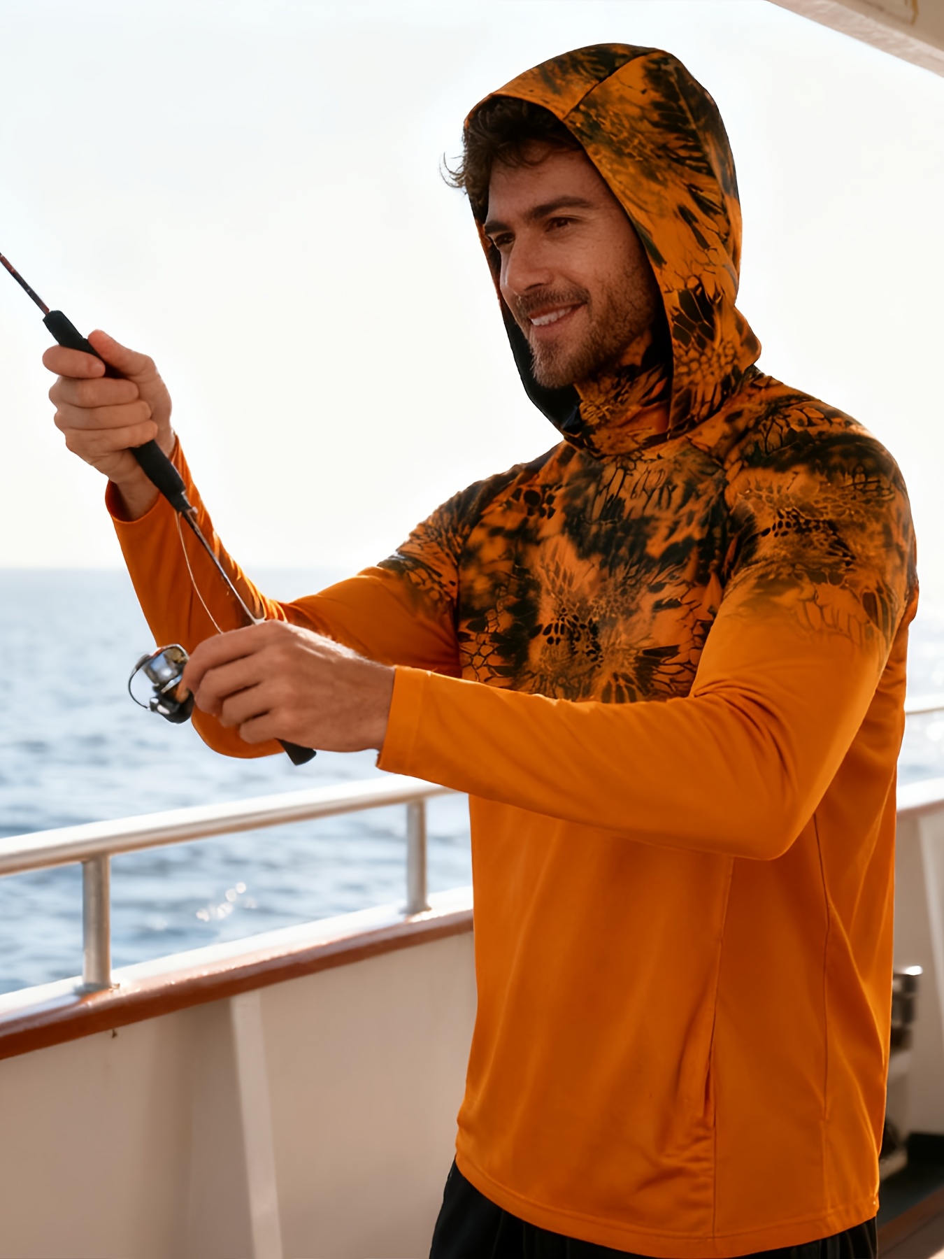 Fishing Shirt Uv Protection - 2026年新モデル UVカット長袖フード付きフィッシングシャツ - UVカットフィッシングマスク付き衣類