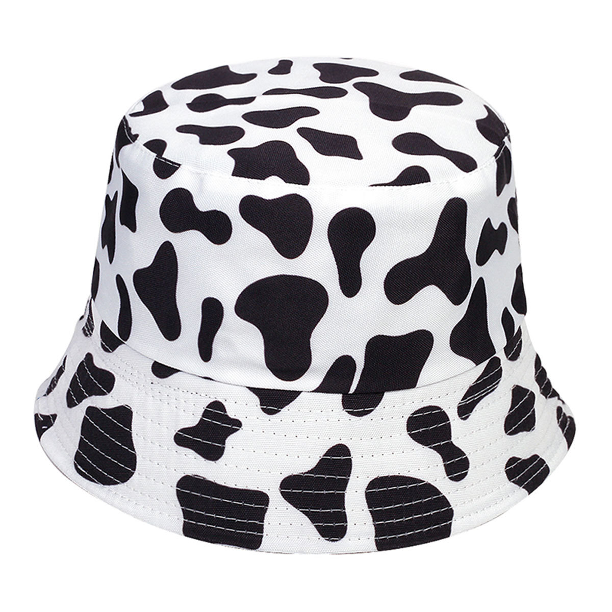 2025 バケットハット 乳牛柄 リバーシブル カジュアル  - Fishing Hat のレビューと価格