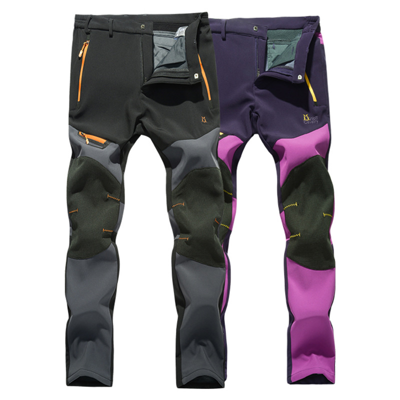 秋冬サーマルフィッシングパンツ男性女性防風フリースソフトシェ - Fishing Pants Waterproof のレビューと価格