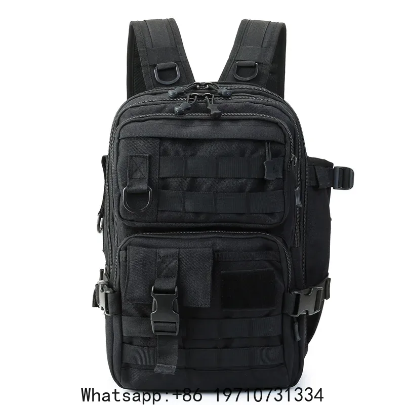 1000D防水バックパックタックル収納バッグ、ダブルショルダ - Fishing Backpack のレビューと価格