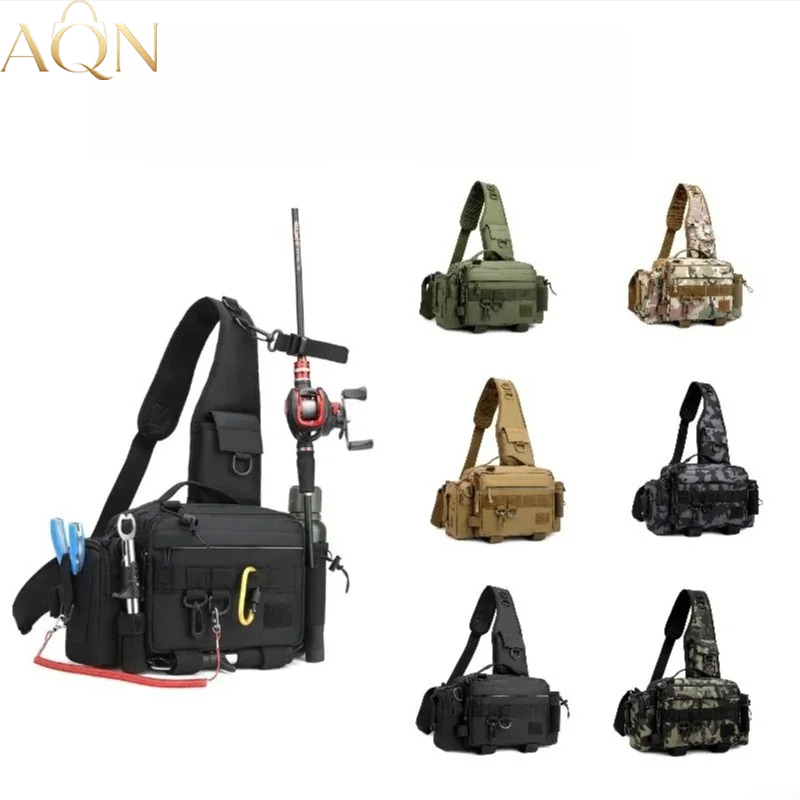 AQN多機能メンズアウトドアタクティカルナイロンショルダーポ - Fishing Backpack のレビューと価格