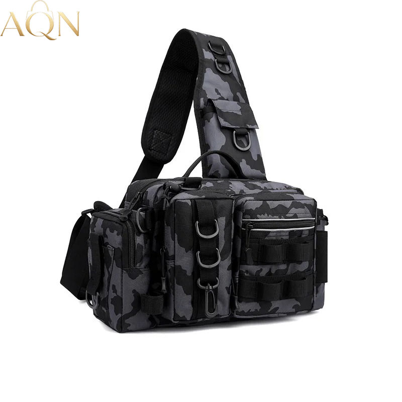 AQN多機能メンズアウトドアタクティカルナイロンショルダーポ - Fishing Backpack のレビューと価格
