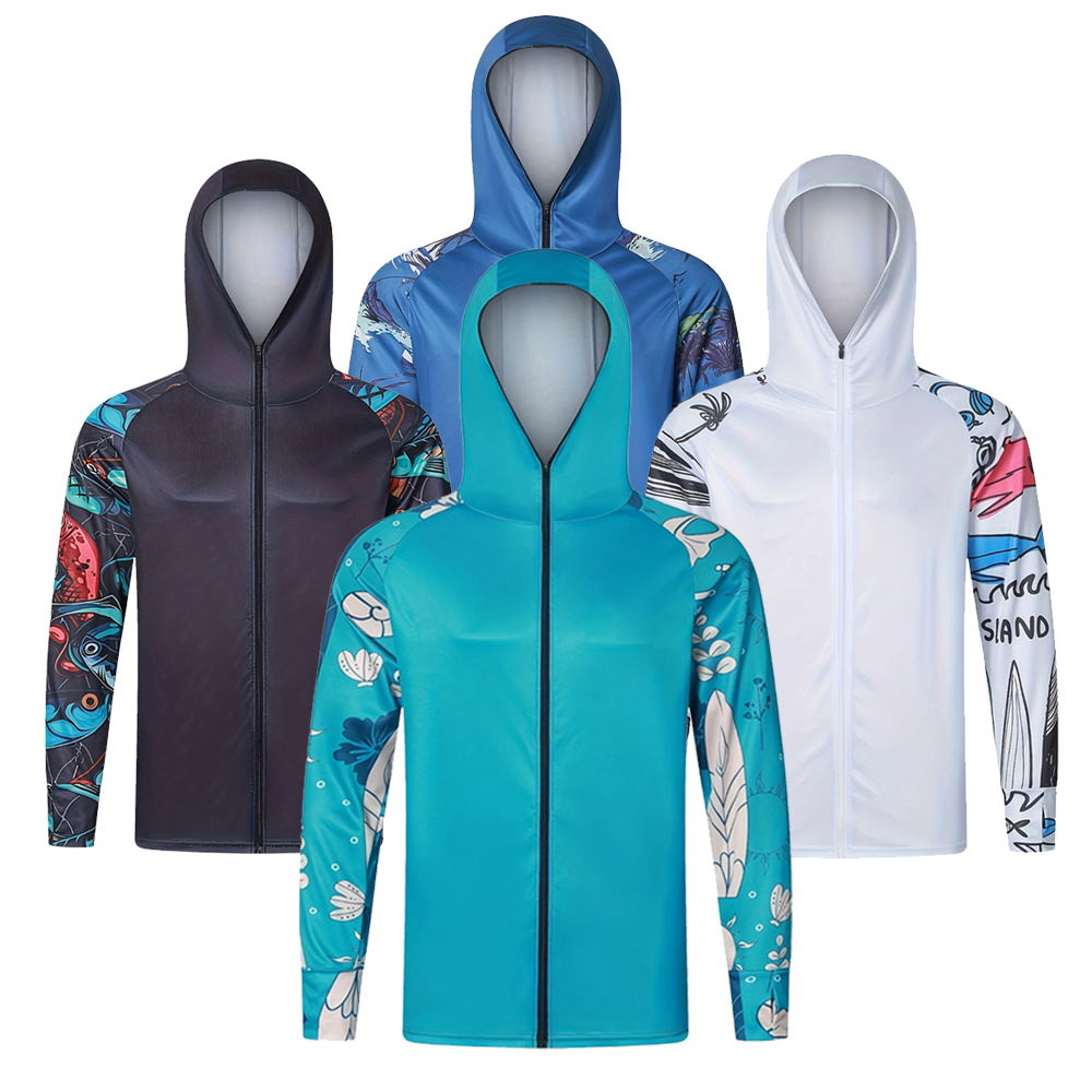 抗 UV UPF 50+ ジャケットハイキング釣りウェアジッ - Fishing Jacket Waterproof のレビューと価格